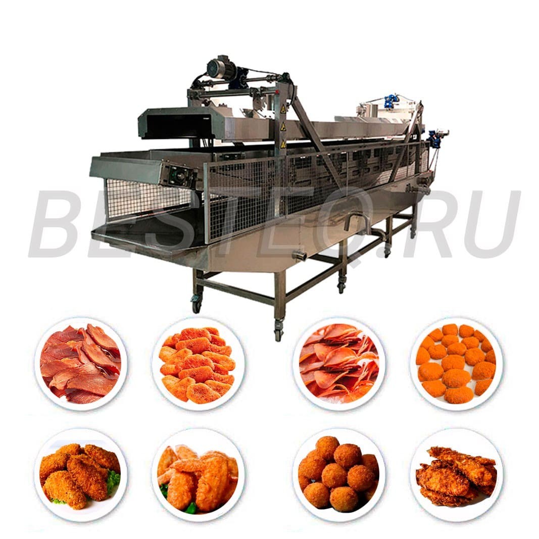 Обжарочная печь (фритюрница промышленная) для мясных полуфабрикатов BESTEQ-RO-600
