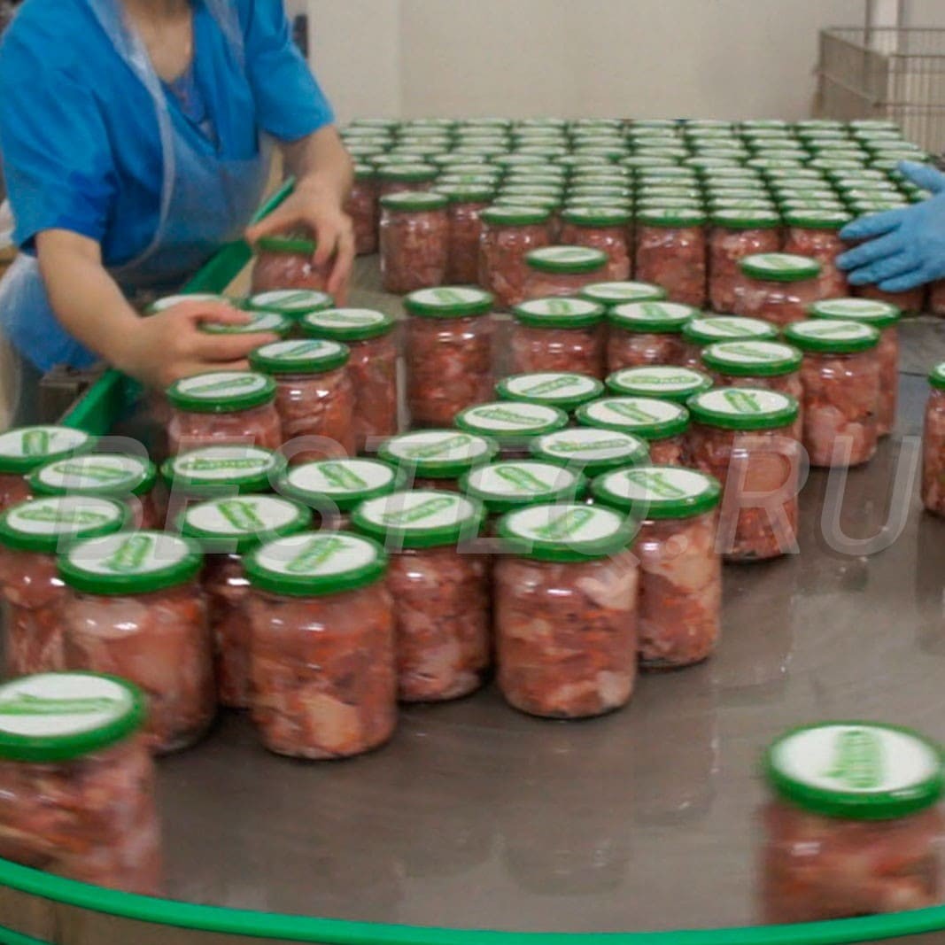 Линия производства мясных консервов (тушенка) BESTEQ 10000 бан/смена заказать в России | ООО БЕСТЕК-Инжиниринг
