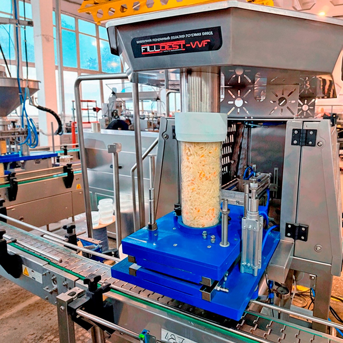 Линия фасовки квашенной капусты и салатов