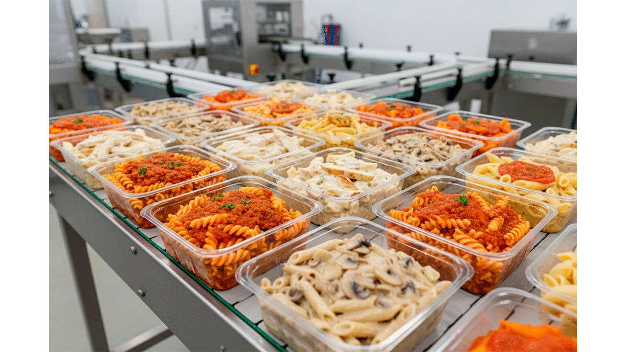 Линия фасовки макарон с соусом заказать в России | ООО БЕСТЕК-Инжиниринг