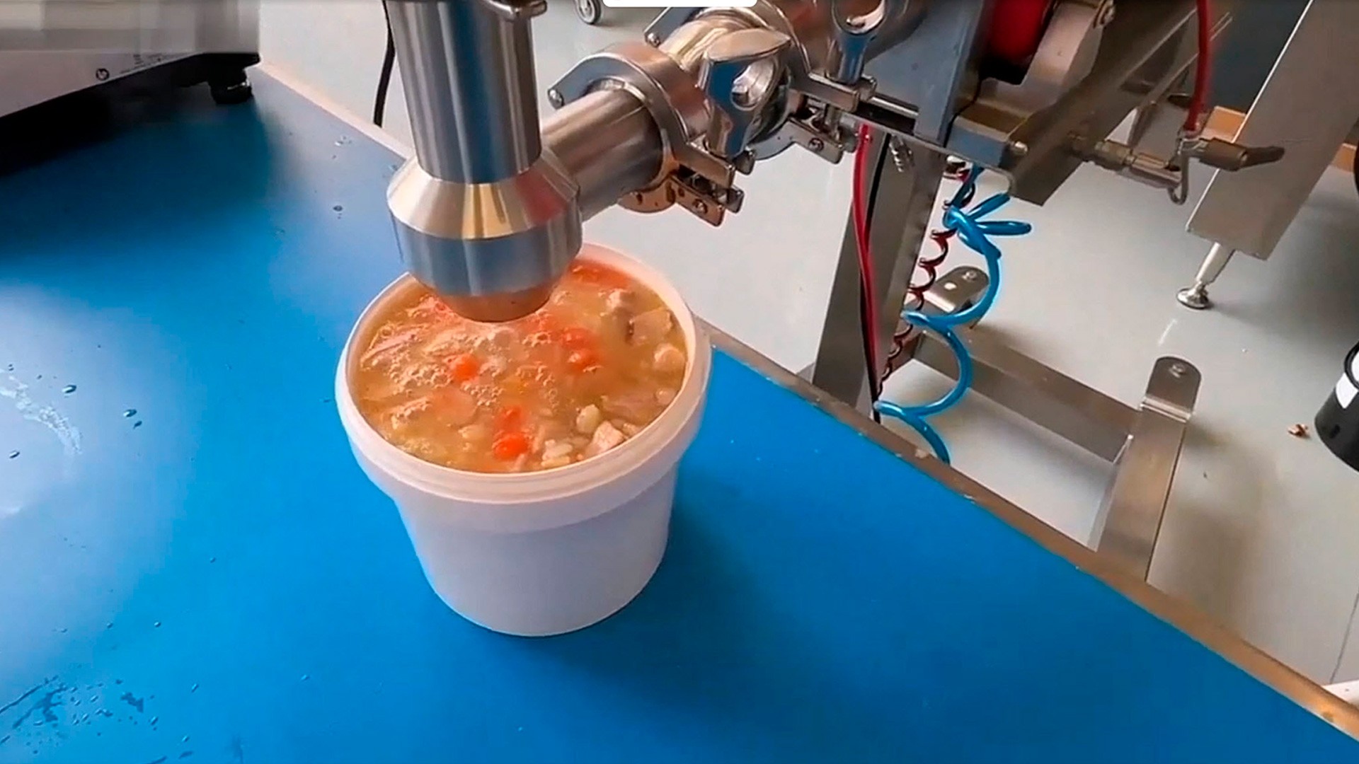 Линия фасовки первых блюд: борщей, супов и др. заказать в России | ООО БЕСТЕК-Инжиниринг