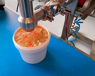 Линия фасовки первых блюд: борщей, супов и др.