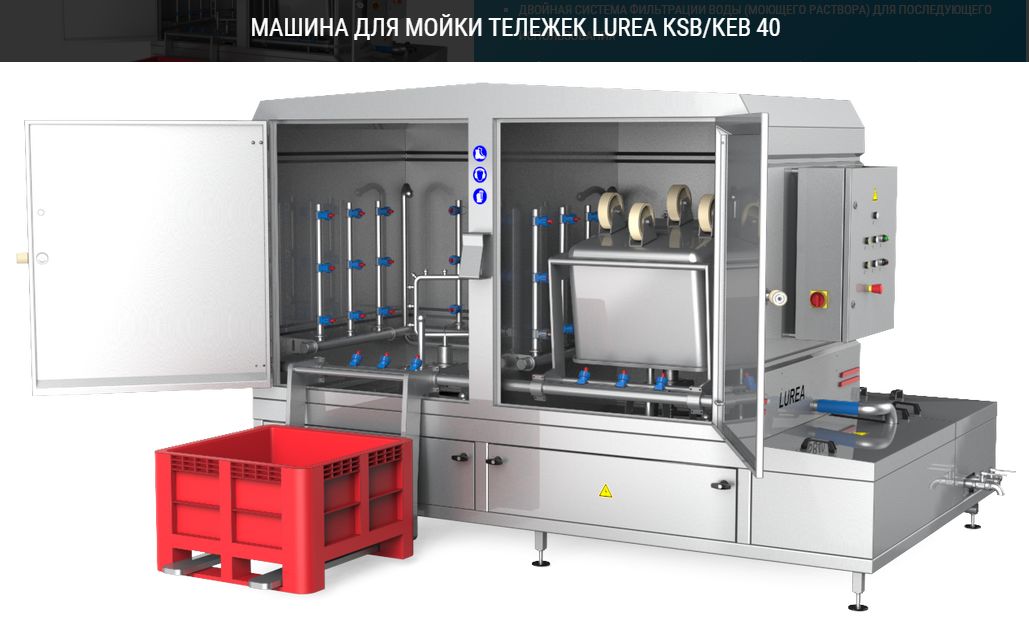 Машина для мойки тележек LUREA KSB/KEB 40